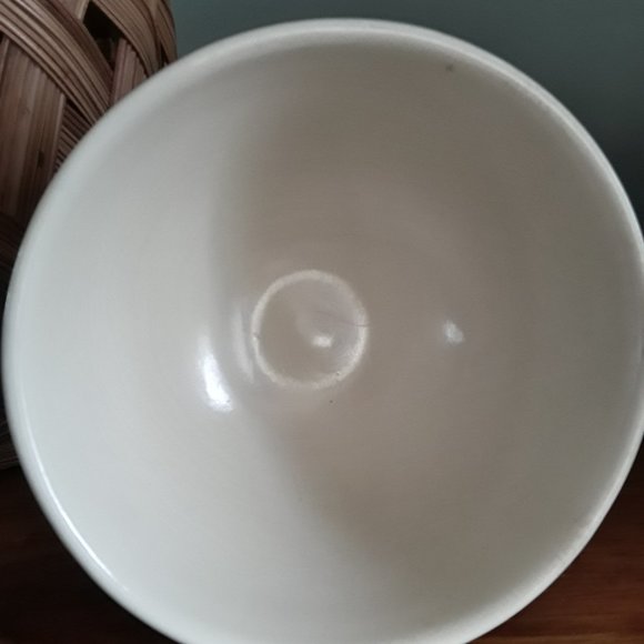 Infinia Stoneware Pedestal Fruit Bowl with Fruit Motif - Picture 5 of 6